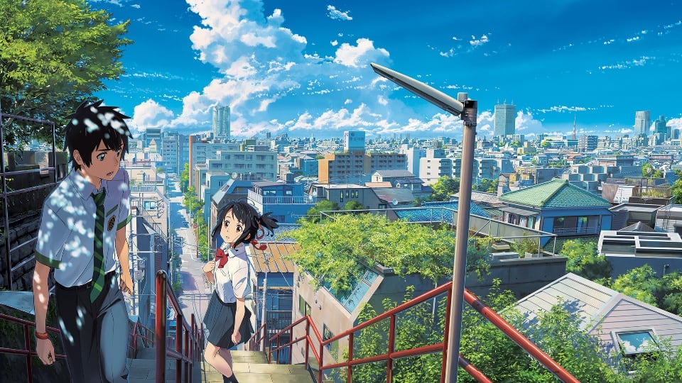 Original Film Title: KIMI NO NA WA. English Title: YOUR NAME. Film  Director: MAKOTO SHINKAI. Year: 2016. Credit: AMUSE/THE ANSWER STUDIO/COMIX  WAVE FILM/EAST JAPAN MARKETING / Album Stock Photo - Alamy